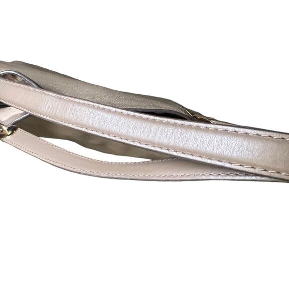 MICHAEL KORS REVAN PEBBLE LEATHER SHOULDER TOTE GREY - Picture 5 of 5